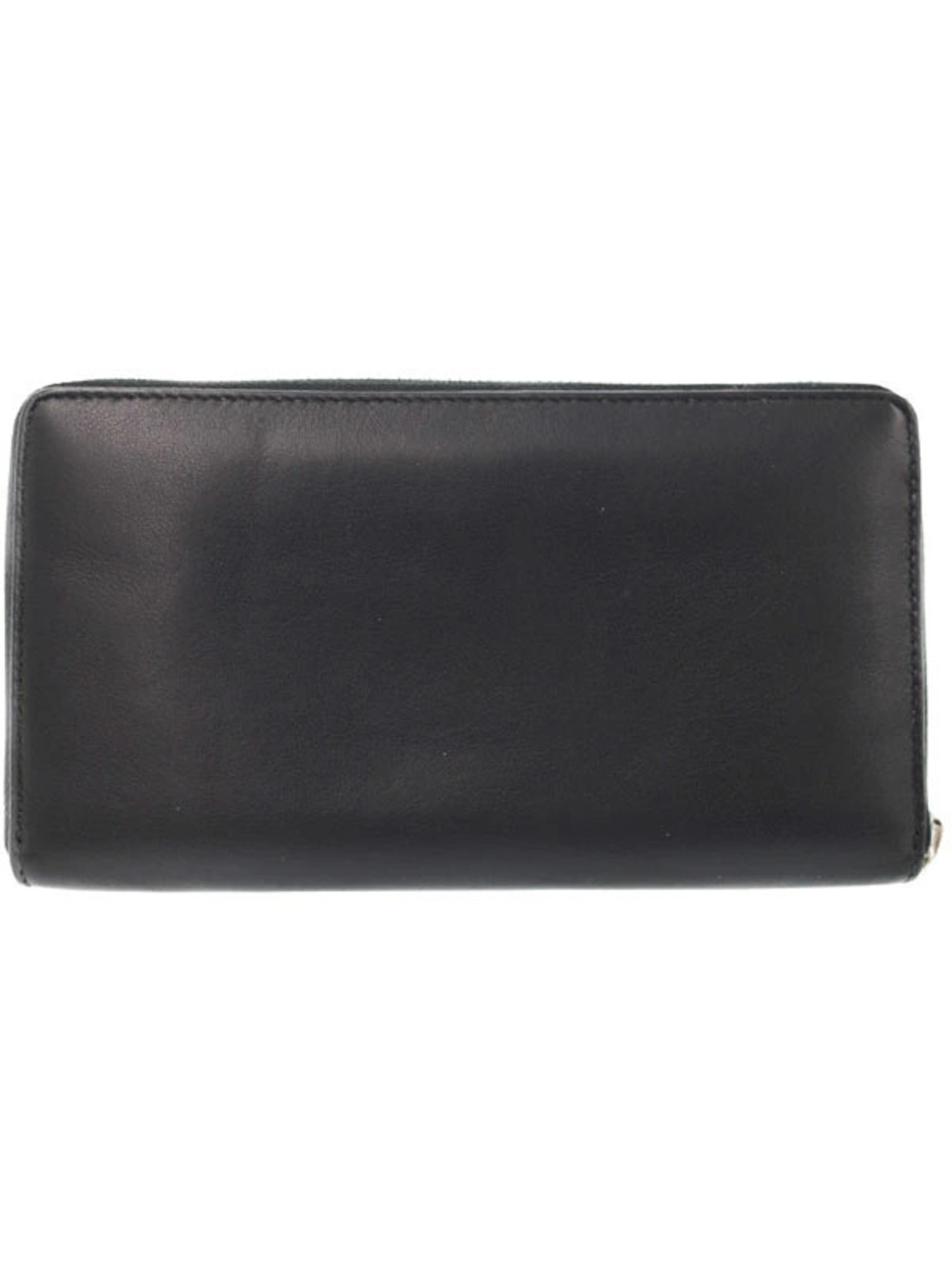 Balenciaga Zipper Round Long Continental Wallet Black